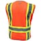 Ge Orange 5 POINT Breakaway Safety Vest, 5 Pockets, L GV084OL - alternate 2